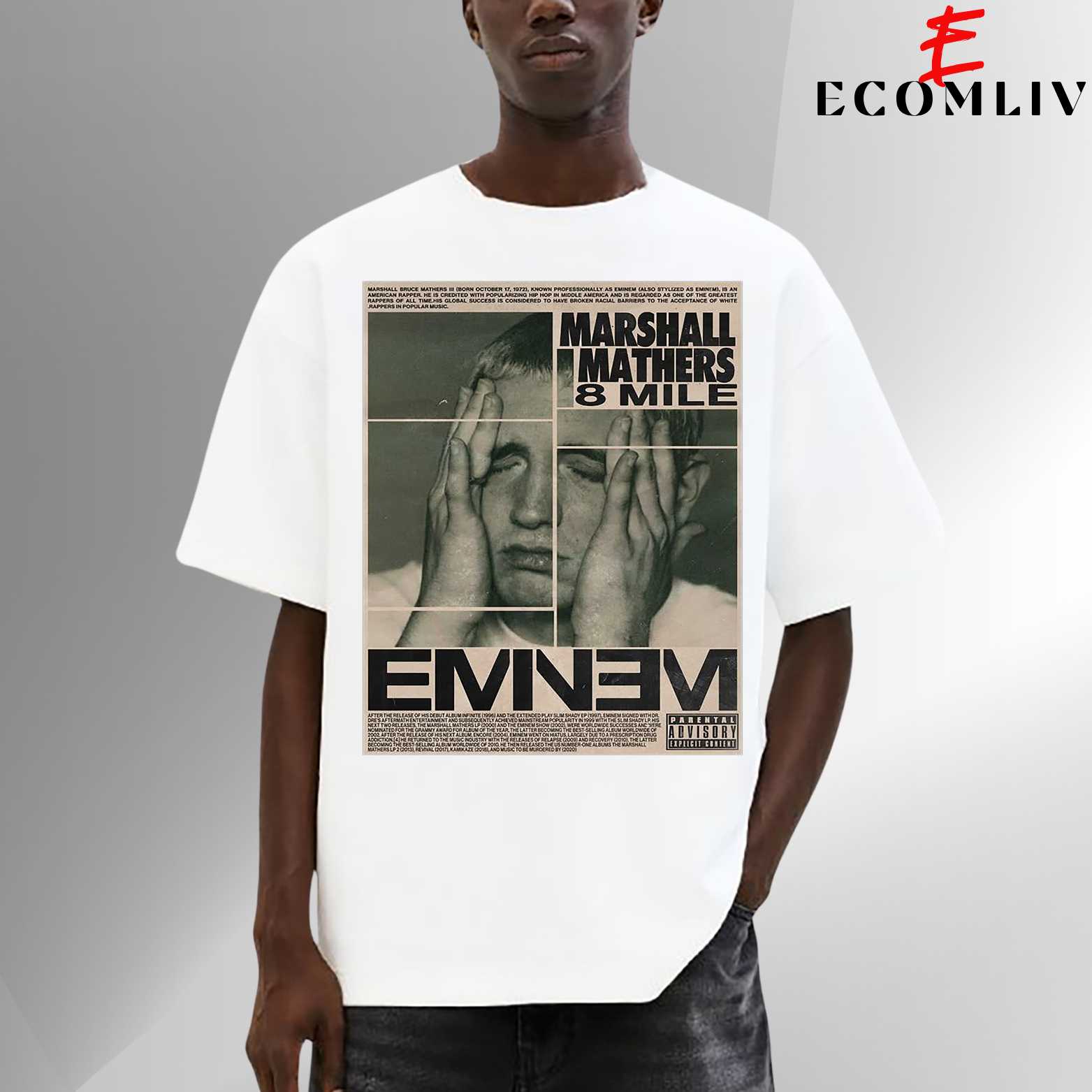 Eminem Vintage T Shirt, Unisex Hip Hop Shirt